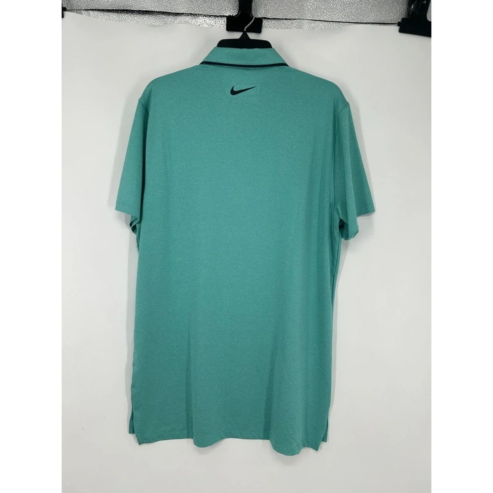 Nike Vapor Golf Polo Shirt MT Medium Tall Teal Short Sleeve Dri Fit DH0608-392